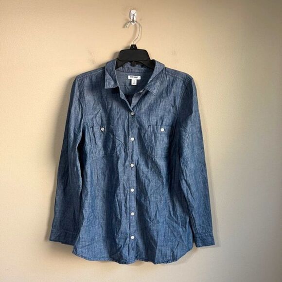 Old Navy Tops - Old navy medium blue blouse